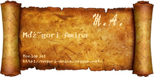 Mágori Amina névjegykártya